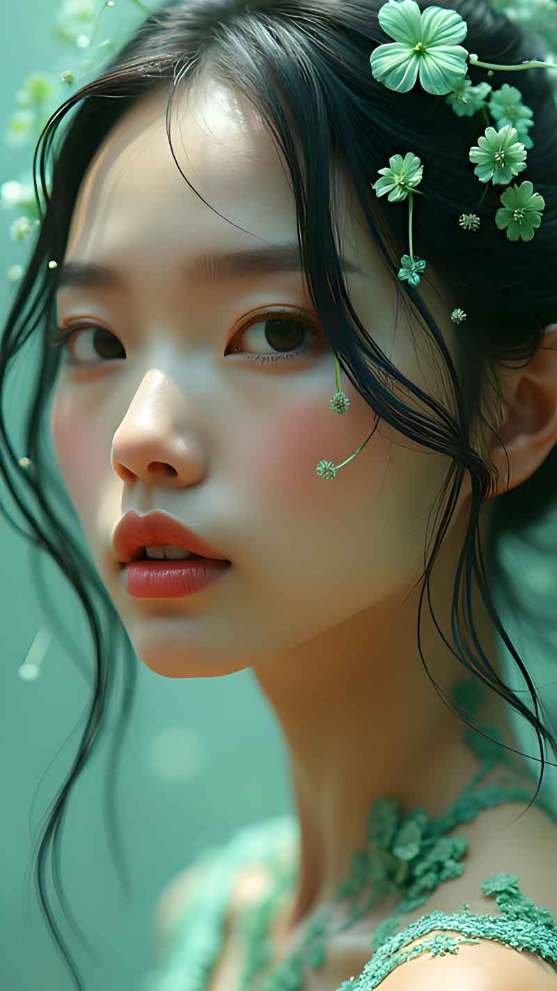 森林系列五颜六色古风艺术美女 42