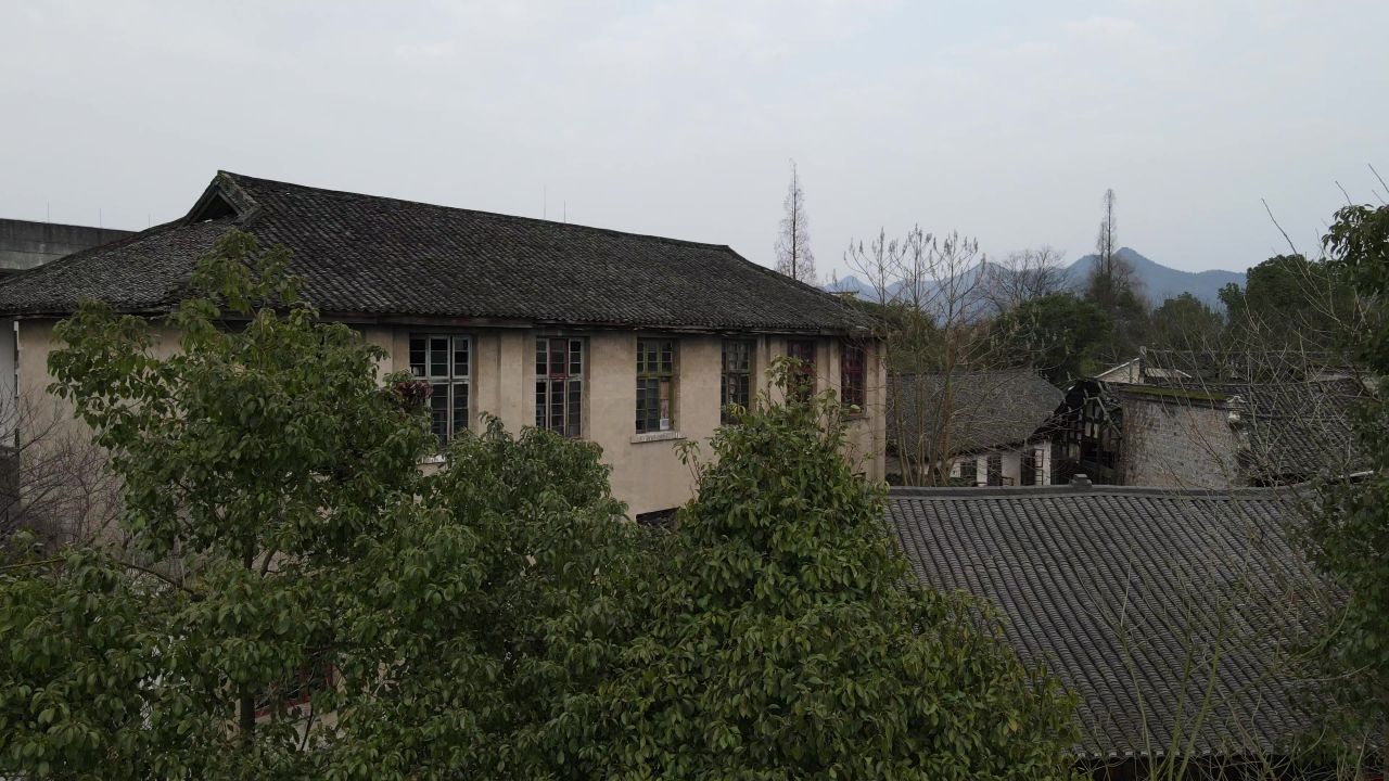 湖南洪江黔阳古城4A景区航拍 