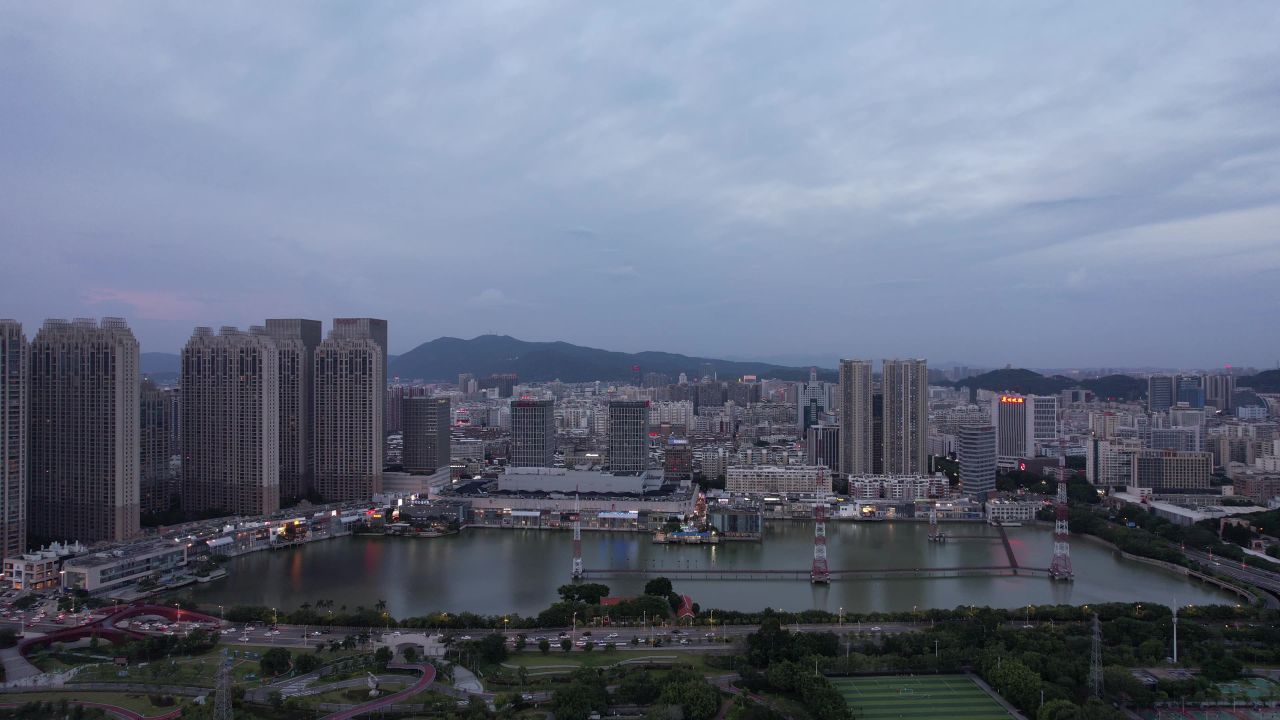 福建泉州城市风光地标建筑航拍