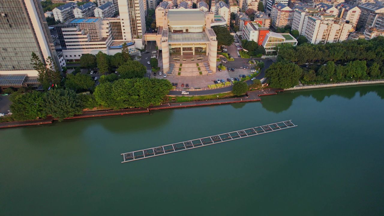 航拍福建会堂景观