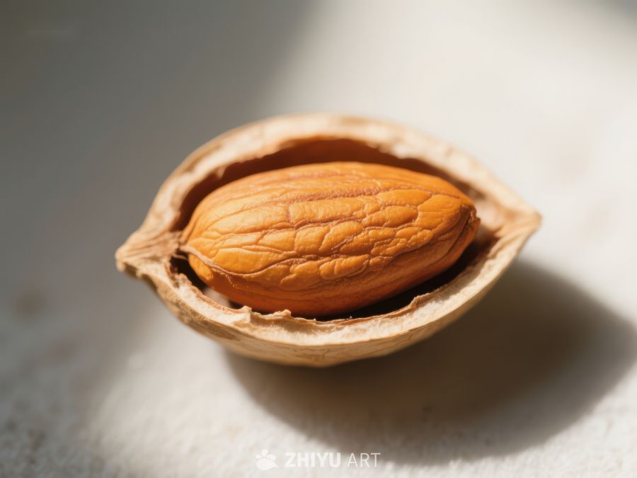 核桃仁半壳特写 121