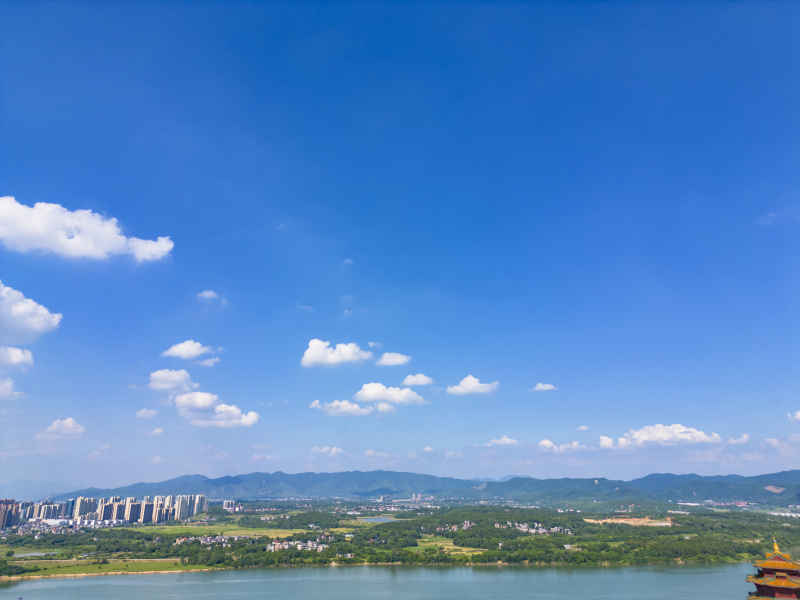 江西吉安神岗山航拍摄影图 