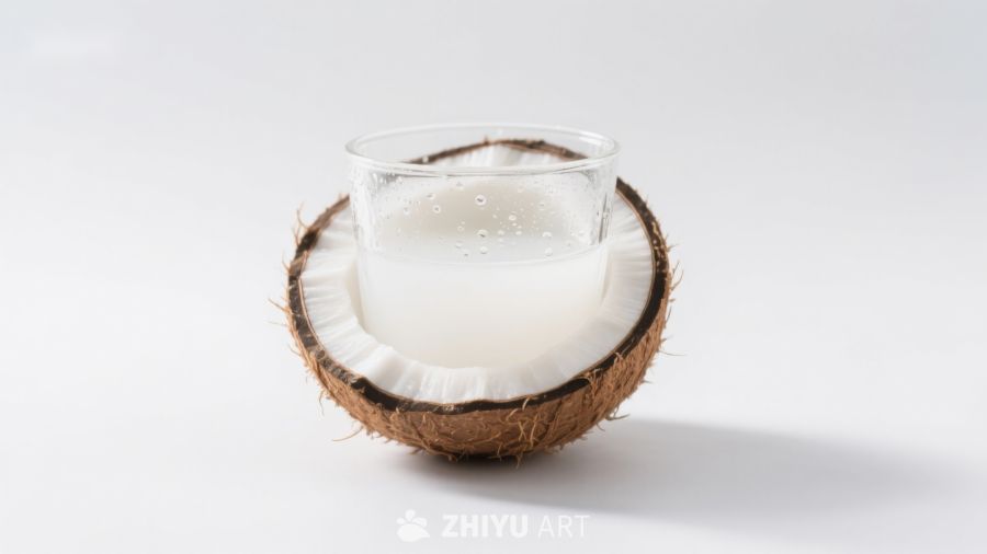 椰子与椰汁的清新组合