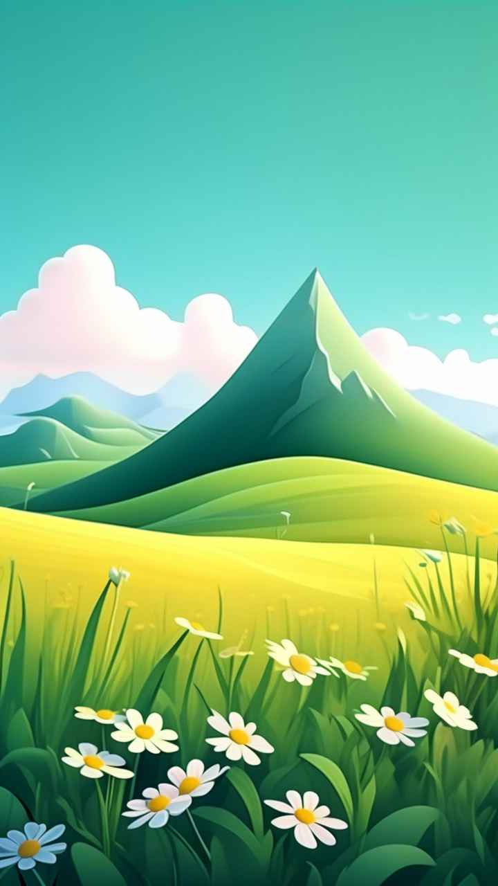 卡通花山与草在极简主义南方农村 44