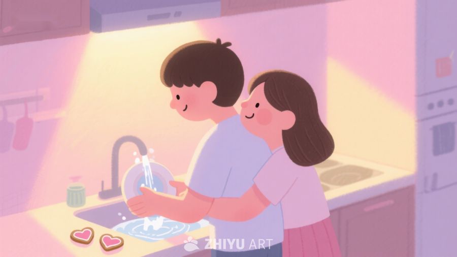 温馨厨房，携手洗碗 373