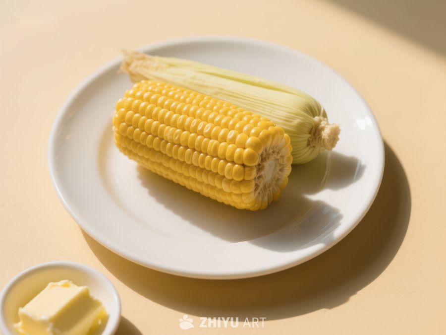 盘中新鲜玉米配黄油 288