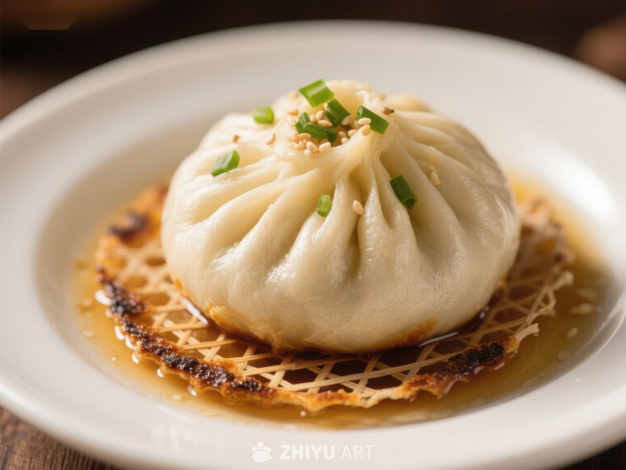 精致小笼包配脆底，美味诱人 417