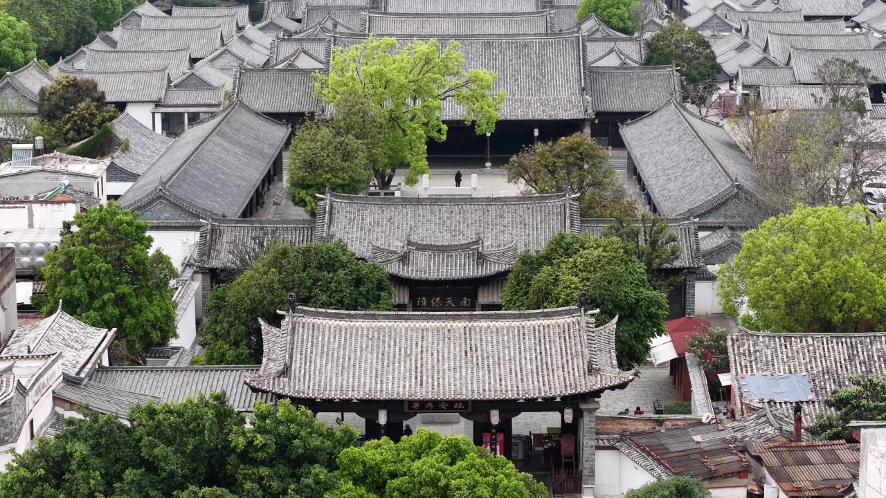 古韵庭院航拍