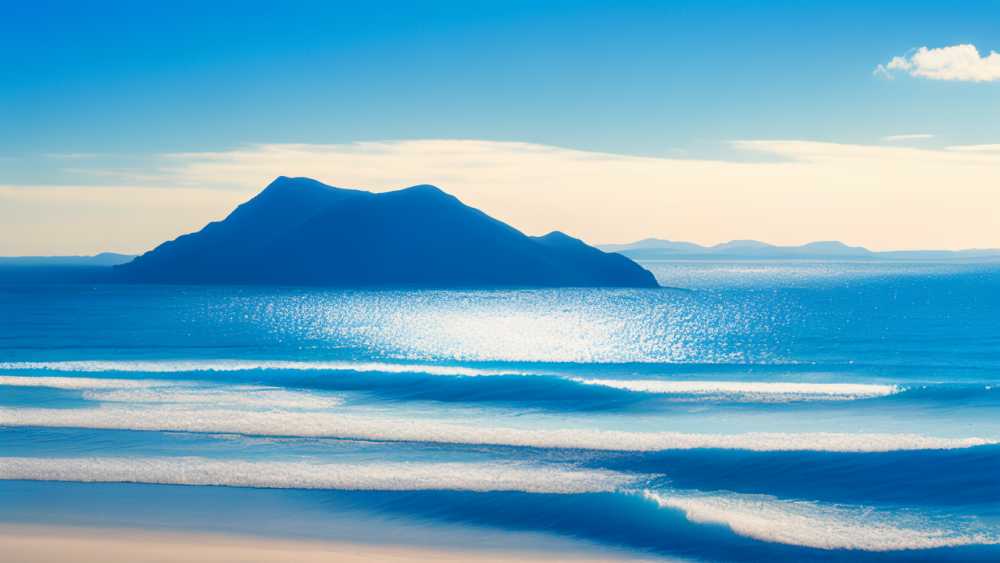 蓝色大海美景
