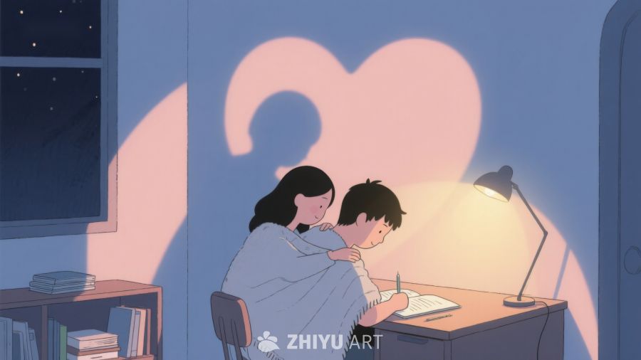 温馨夜晚，母子共读 511