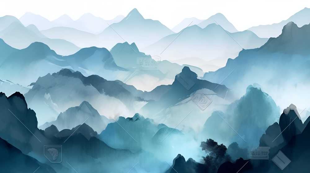 山水画每一幅都是艺术