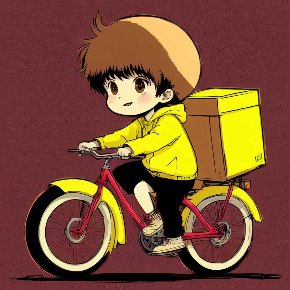骑着自行车的男孩