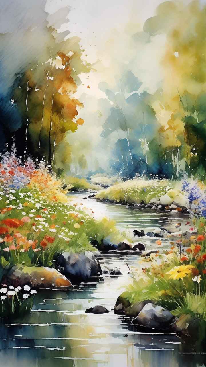 克劳德·莫内风格，一朵野花 1
