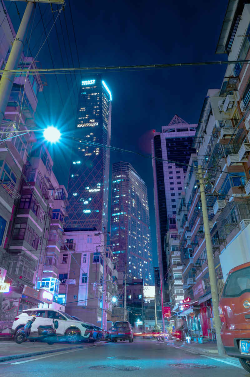 镇江苏宁夜景-朋克风格