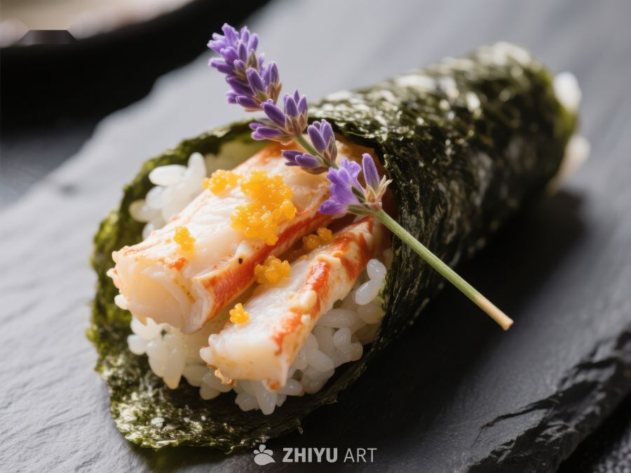 精致海苔包裹蟹肉饭团 76