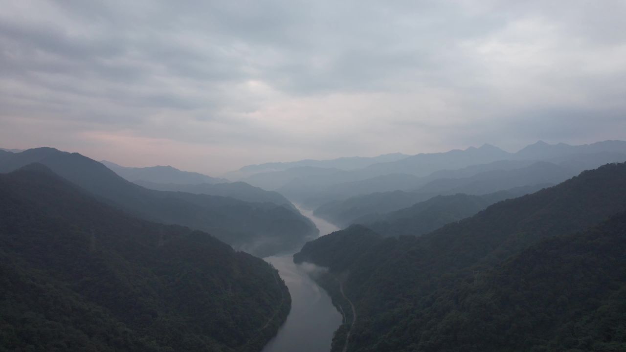 湖南郴州东江湖5A景区航拍