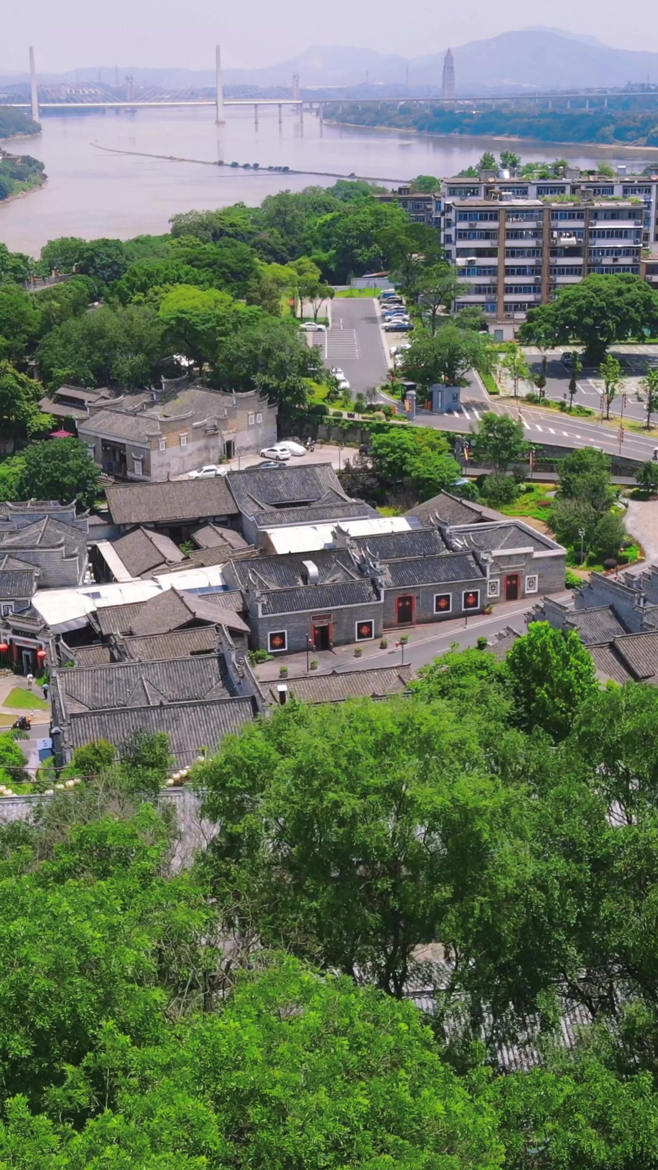 江西赣州江南宋城竖屏航拍