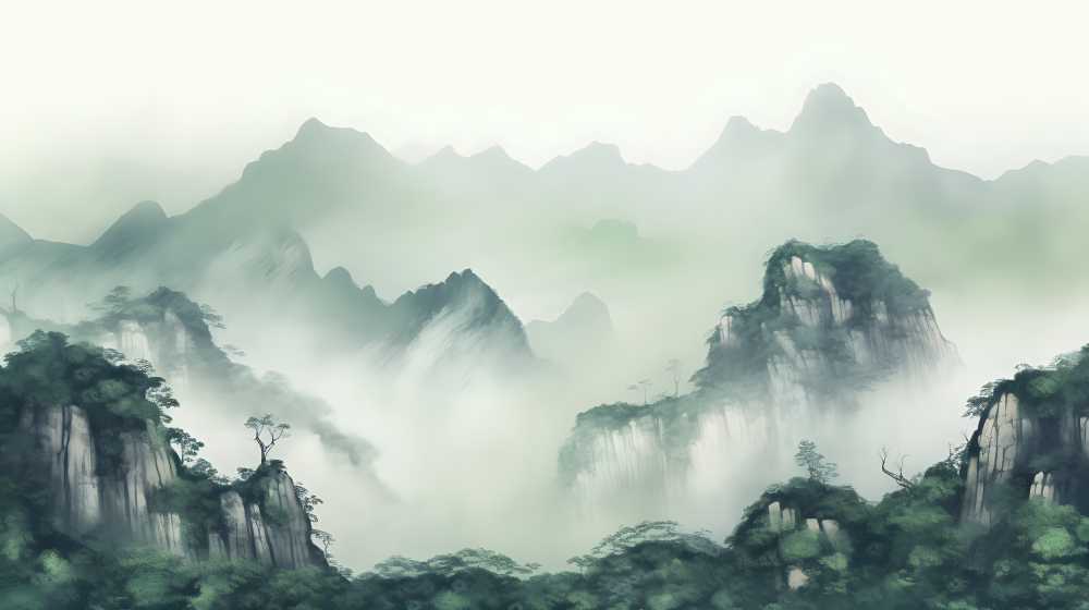 中国风山水画1