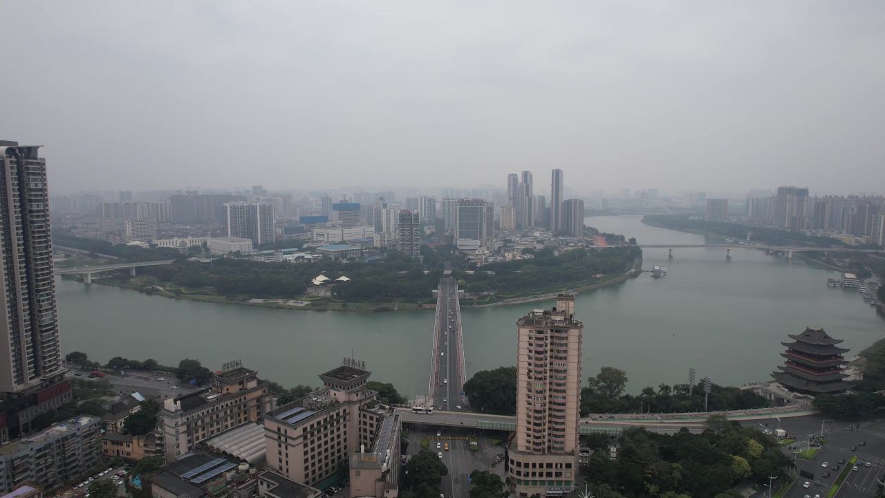  广西南宁城市风光航拍