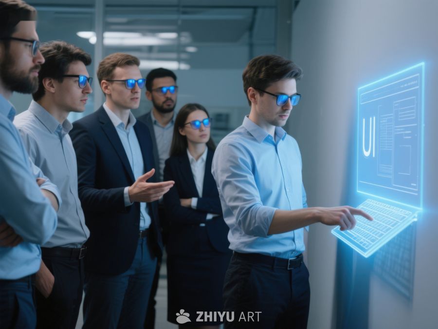 团队协作虚拟现实界面设计 463