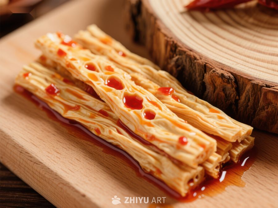 辣味零食条摆盘 763
