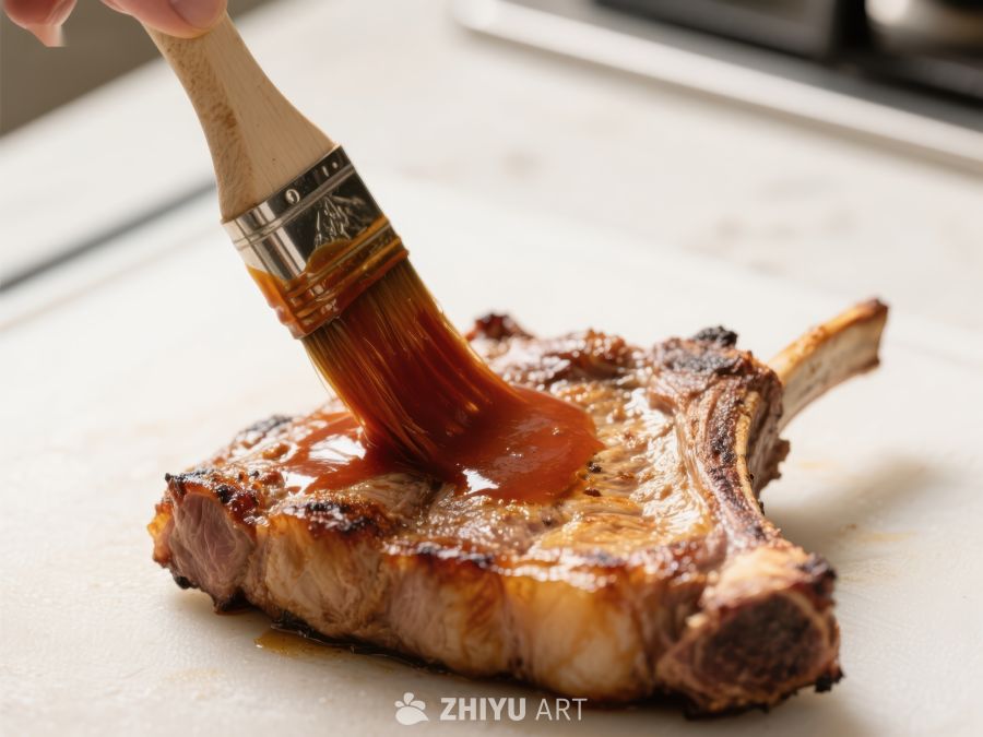 刷酱烤肉，美味呈现