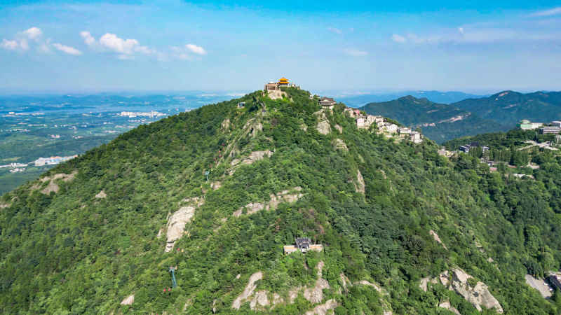 湖北武汉城市风光旅游景区航拍 