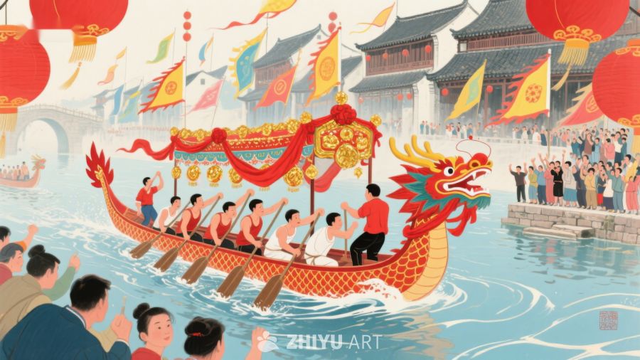 龙舟竞渡，欢庆传统节日 658