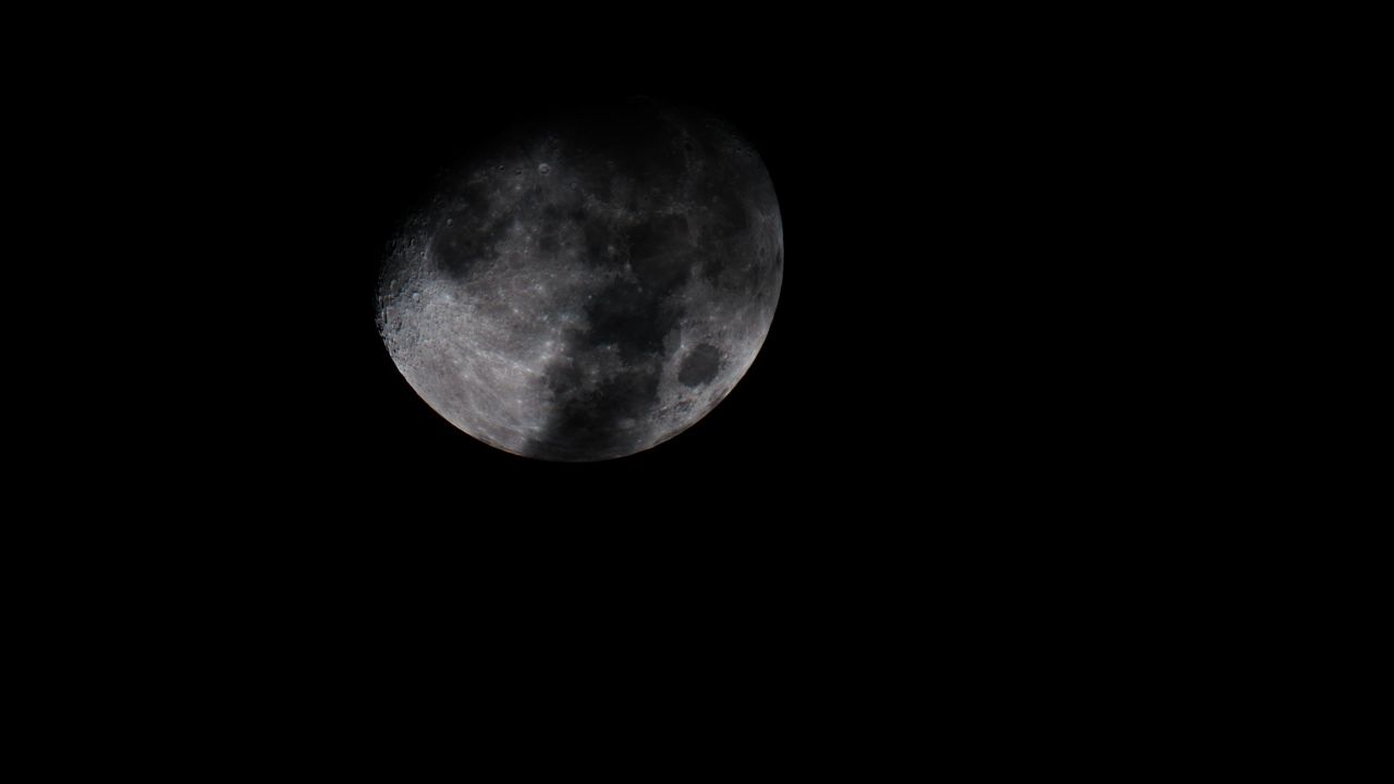 月亮月球夜晚天空皎洁明月长焦特写延时摄影 9