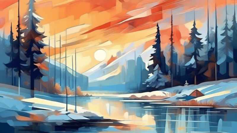 印象派抽象插画 134