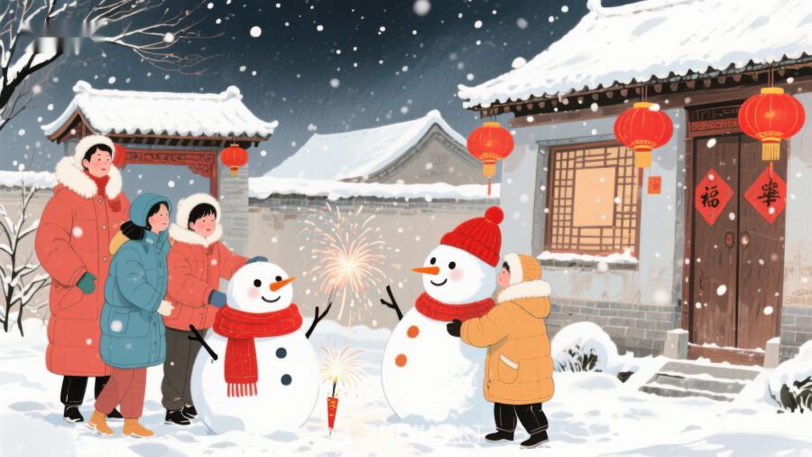 冬日雪景中欢庆新年 184