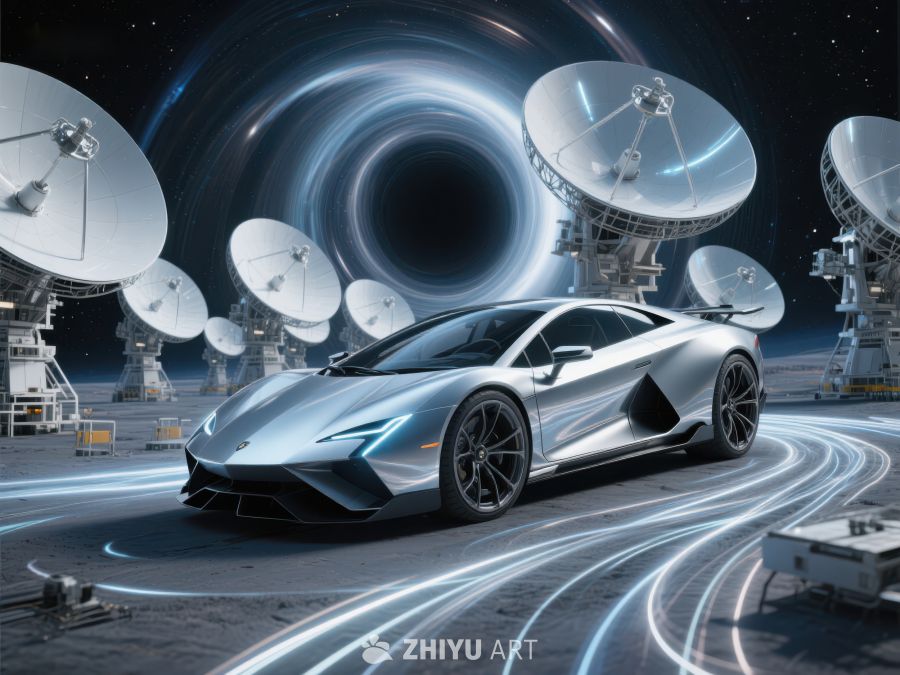 未来跑车穿梭科技卫星阵列 393
