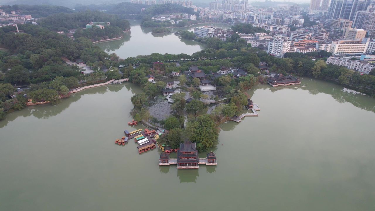 广东惠州西湖5A景区航拍