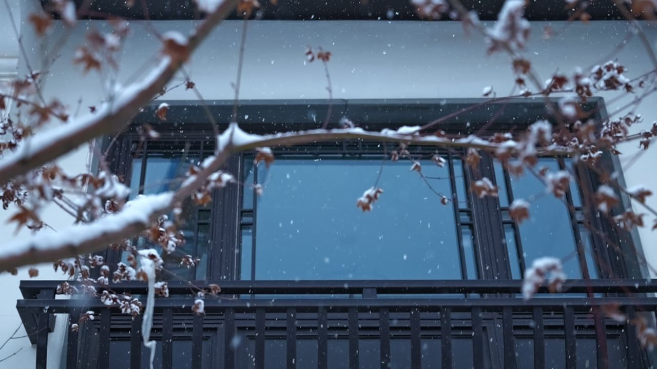 中式园林雪景 园林雪景 江南雪景 21