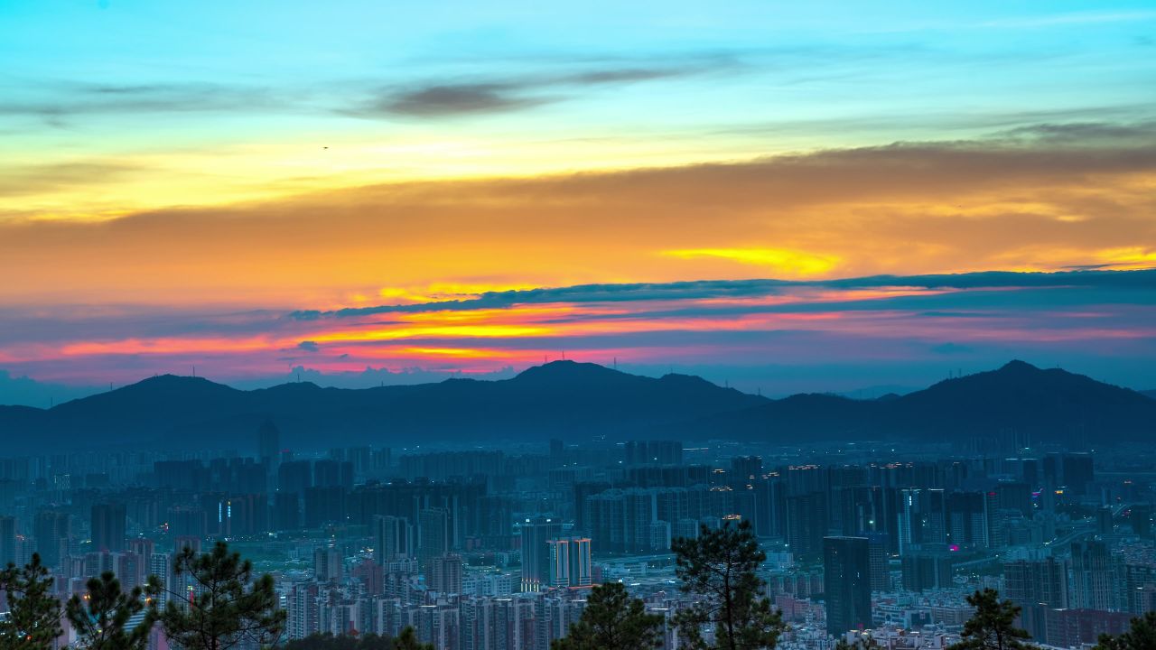 珠海最美火烧云三