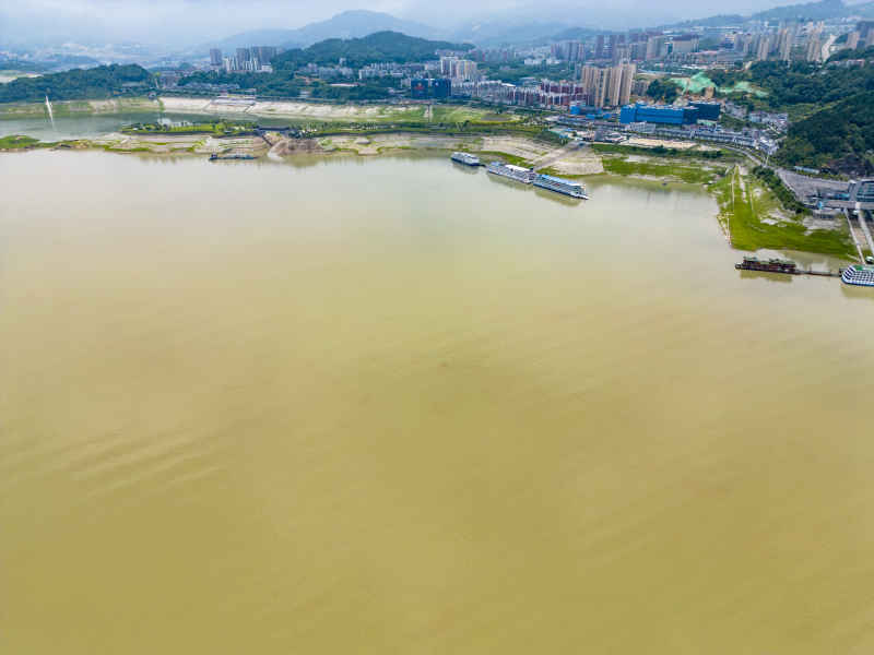湖北长江三峡水库航拍摄影图
