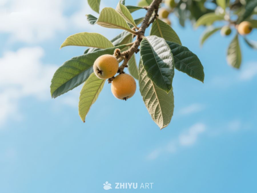 枝头挂满成熟的枇杷果实 775