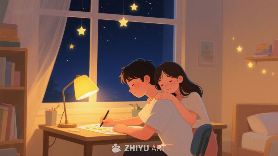 温馨夜晚，共绘美好时光 503