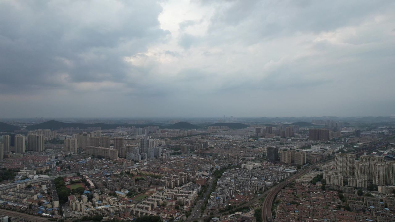 江苏徐州城市大景高楼航拍
