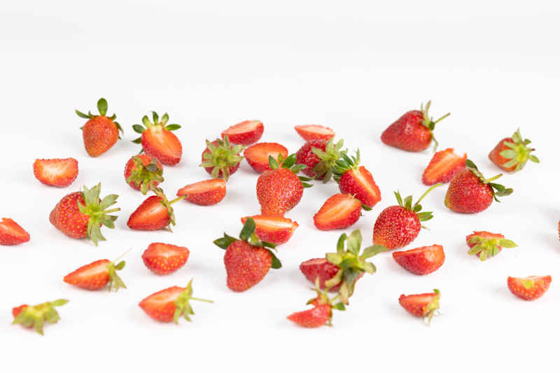 新鲜草莓水果实拍 78