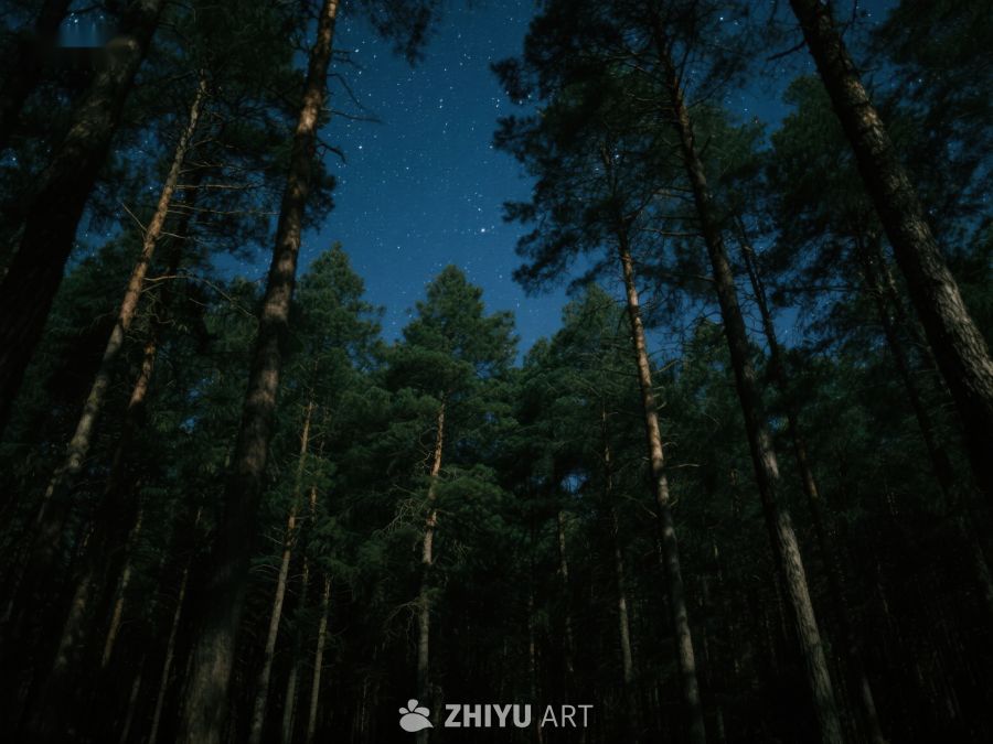 夜空下的森林 360