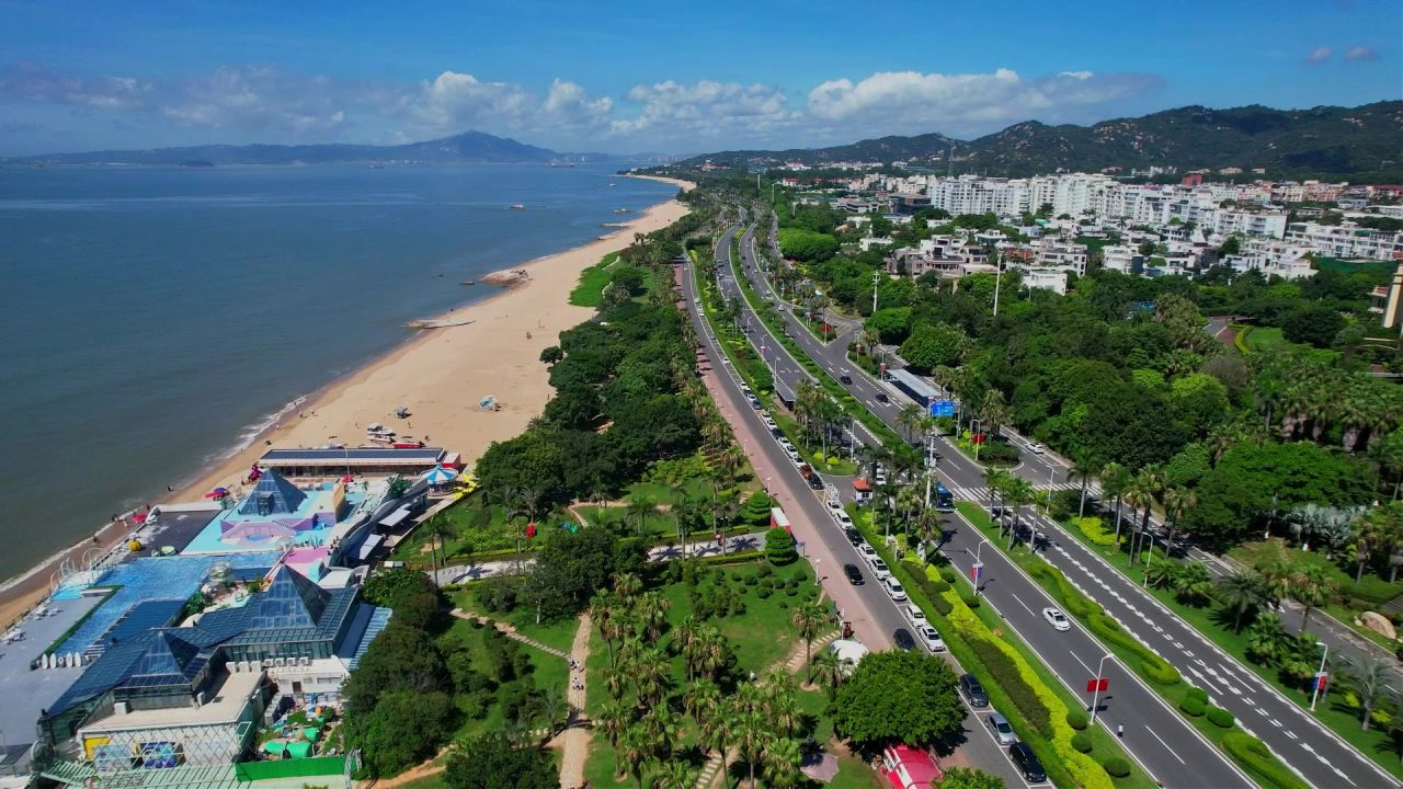 厦门航拍环岛路风光