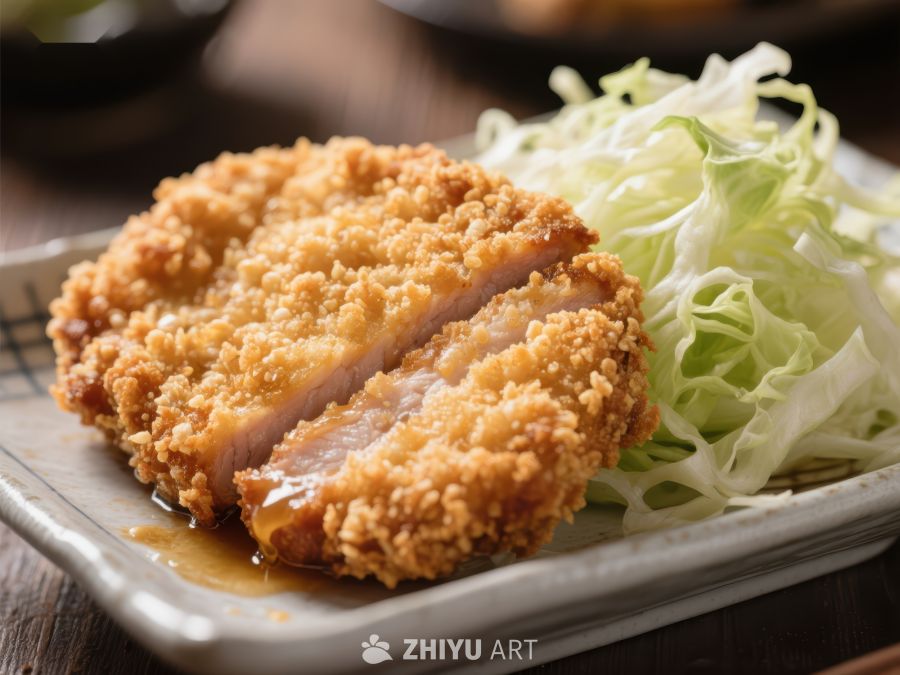 酥脆猪排配生菜 1119
