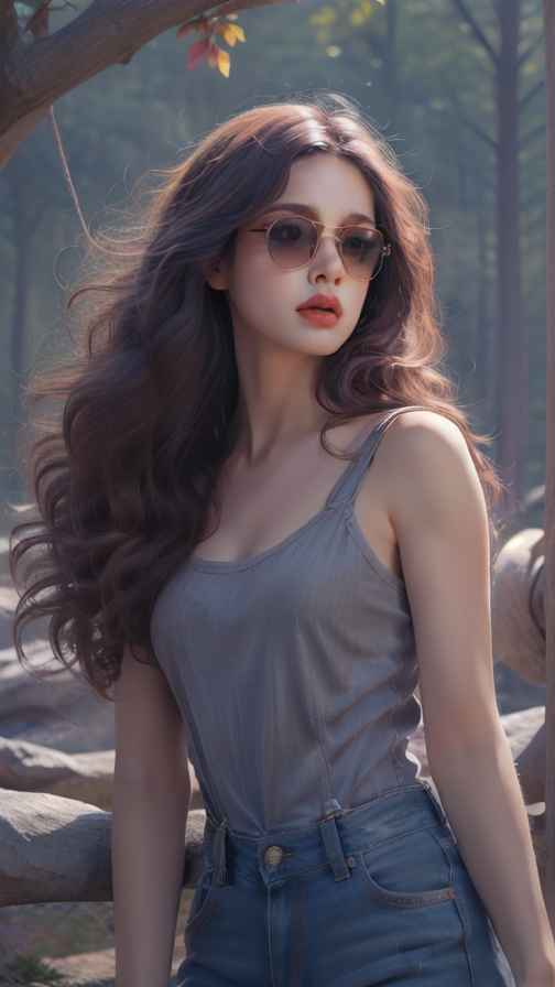 吊带衫女孩