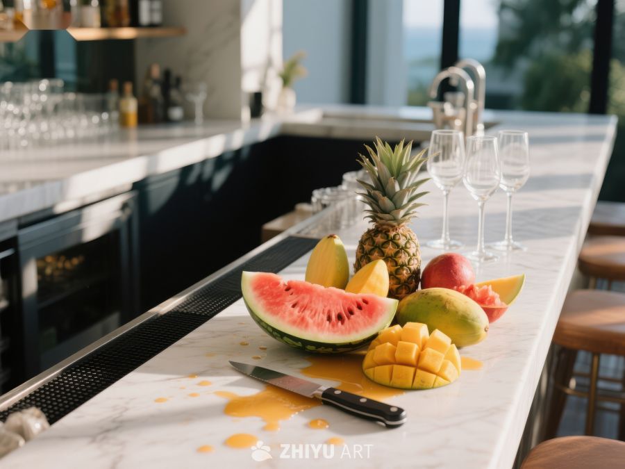 厨房吧台上的新鲜水果 115