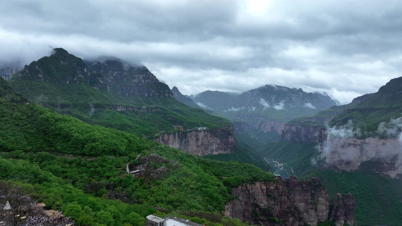  宝泉水库 自然风光 平流雾 宝泉度假区