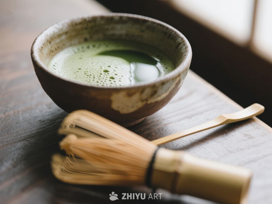 抹茶与竹筅的静谧时光 713