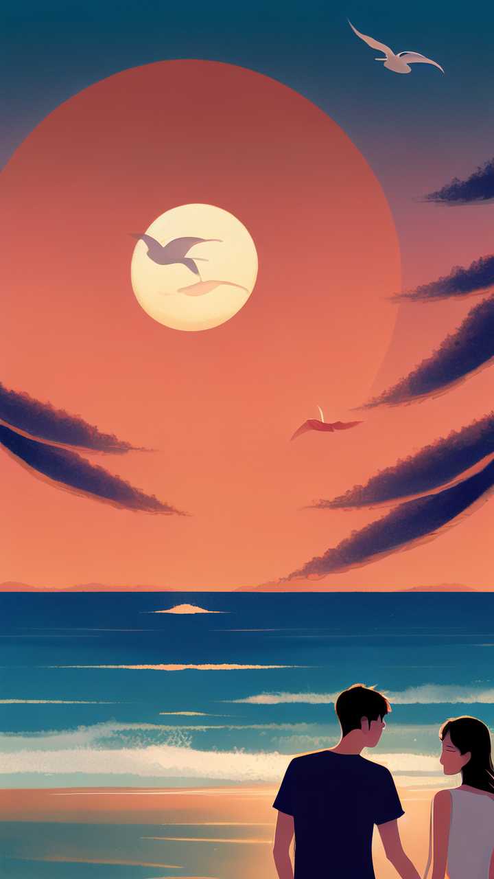 海报情侣插画