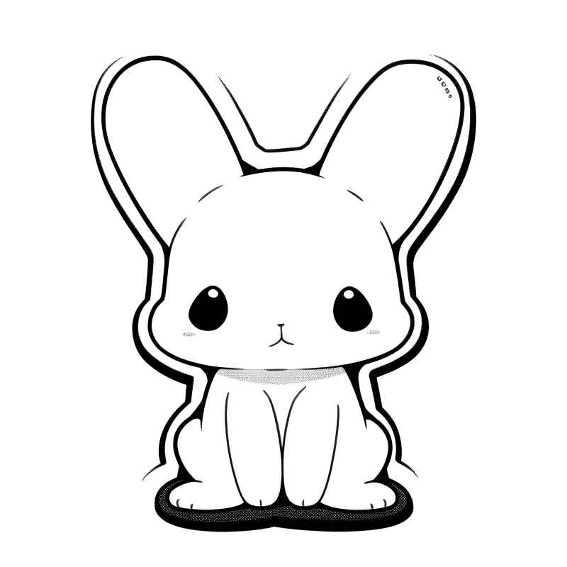 兔子贴纸素材 38