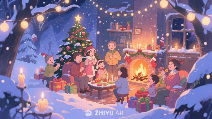 冬夜温馨圣诞聚会 62